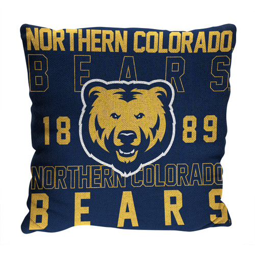 Northern Colorado Bears Stacked Jacquard Pillow