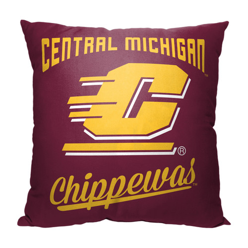 Central Michigan Chippewas Alumni Throw Pillow