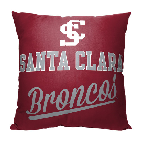 Santa Clara Broncos Alumni Throw Pillow