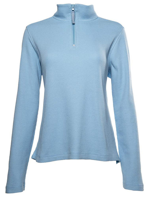 Charles River Women's Waffle Quarter Zip Custom Pullover
