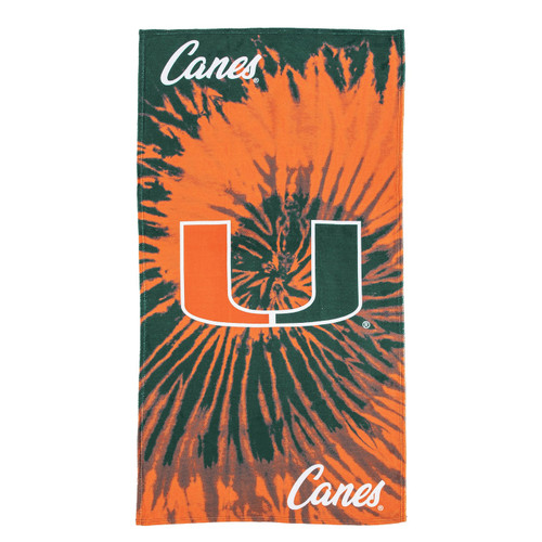 Miami Hurricanes Pyschedelic Beach Towel
