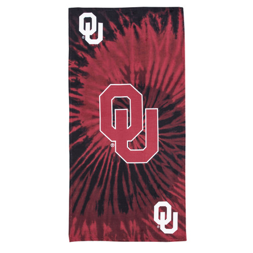 Oklahoma Sooners Pyschedelic Beach Towel