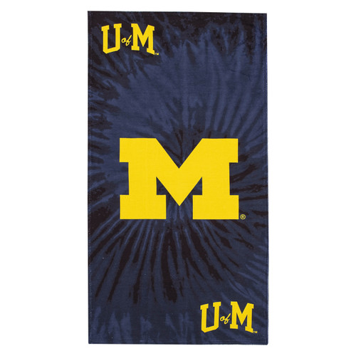 Michigan Wolverines Pyschedelic Beach Towel