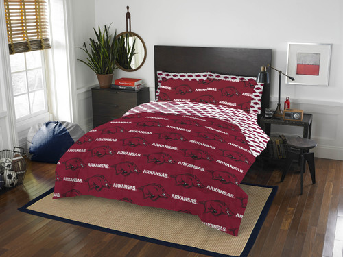 Arkansas Razorbacks 7 Piece Full Bed in a Bag Set