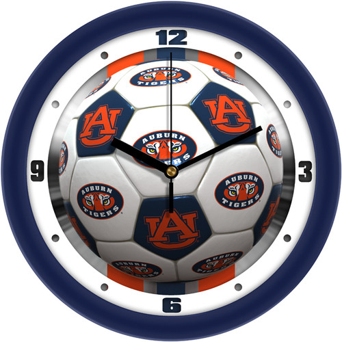 Auburn Tigers Soccer Wall Clock