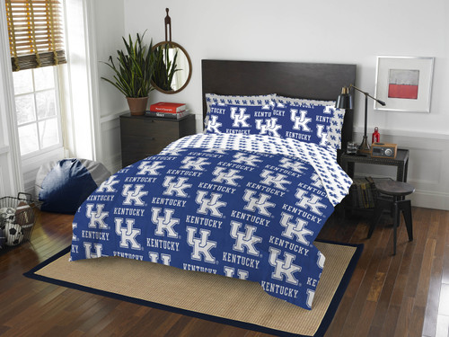 Kentucky Wildcats 7 Piece Queen Bed in a Bag Set