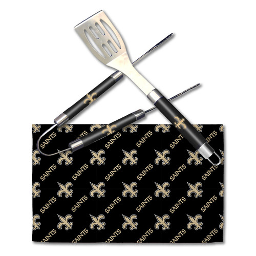 New Orleans Saints BBQ Grill Utensil Set