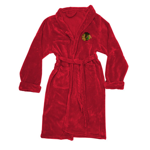 Chicago Blackhawks Men's Silk Touch Bath Robe