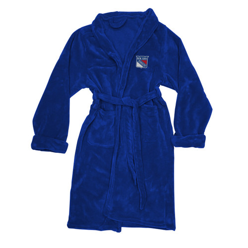 New York Rangers Men's Silk Touch Bath Robe