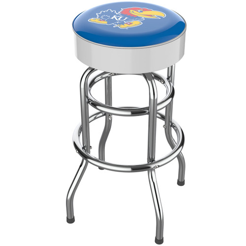 Kansas Jayhawks Chrome Bar Stool