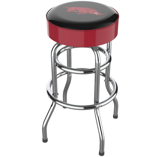 Arkansas Razorbacks Chrome Bar Stool