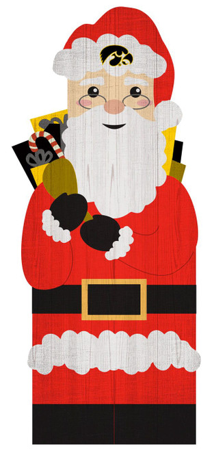 Iowa Hawkeyes 31" Santa Leaner