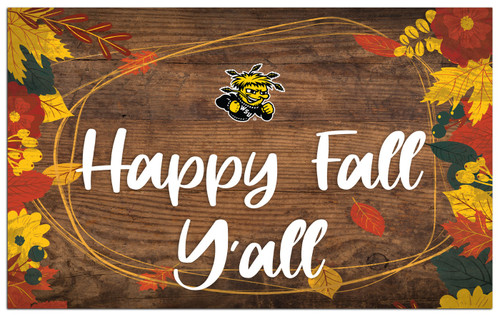 Wichita State Shockers Happy Fall Y'all 11" x 19" Sign