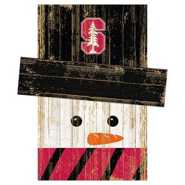Stanford Cardinal 6" x 5" Snowman Head