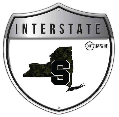 Syracuse Orange OHT Camo Metal 24" Interstate Sign