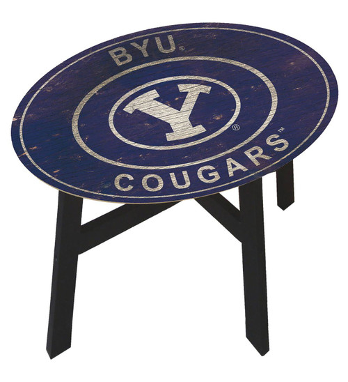 BYU Cougars Heritage Logo Side Table