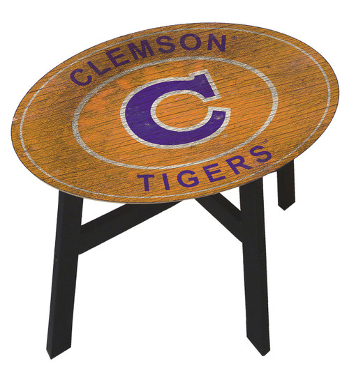 Clemson Tigers Heritage Logo Side Table