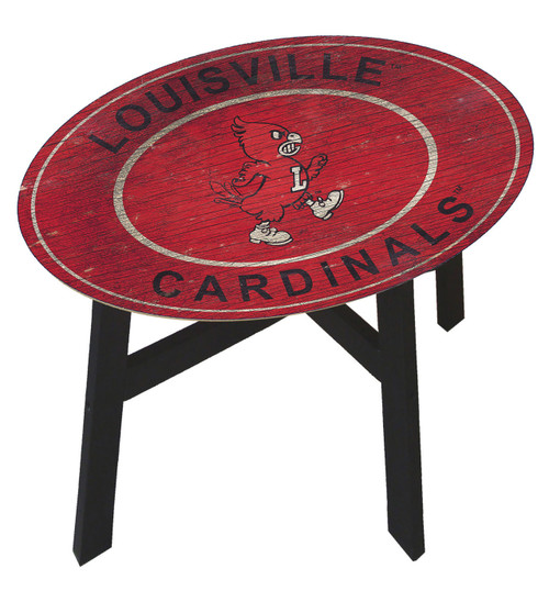 Louisville Cardinals Heritage Logo Side Table