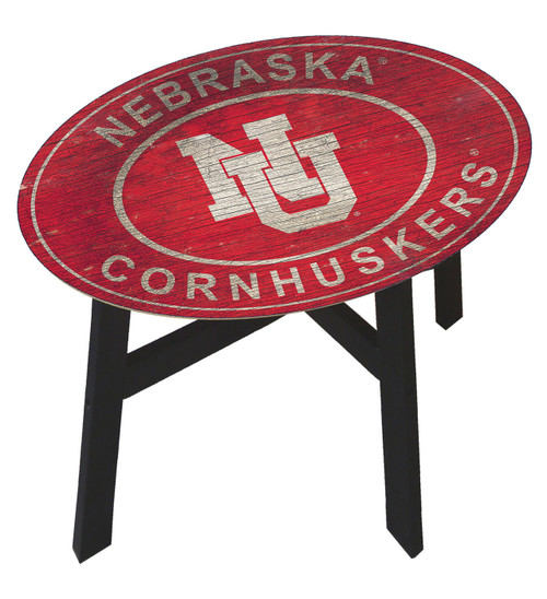 Nebraska Cornhuskers Heritage Logo Side Table