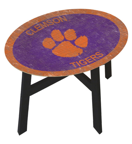 Clemson Tigers Team Color Side Table
