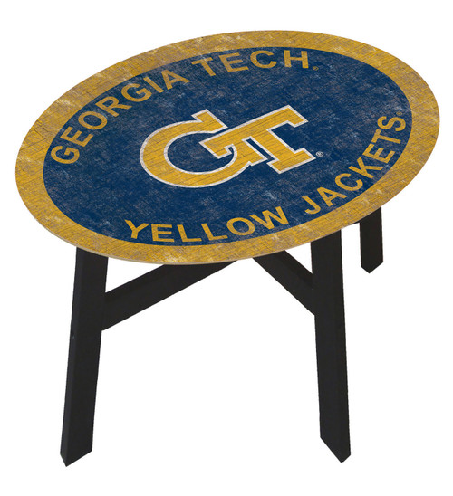 Georgia Tech Yellow Jackets Team Color Side Table