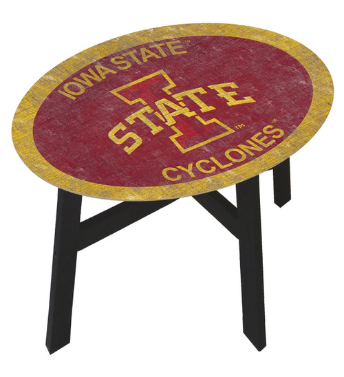 Iowa State Cyclones Team Color Side Table