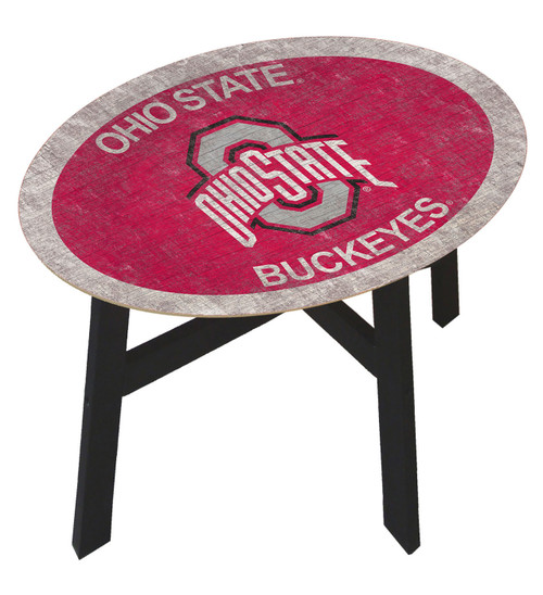 Ohio State Buckeyes Team Color Side Table