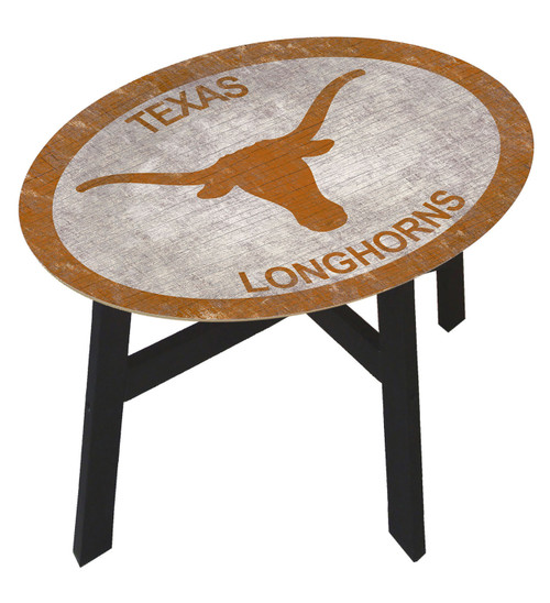 Texas Longhorns Team Color Side Table