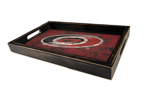 Carolina Hurricanes Distressed Team Color Tray