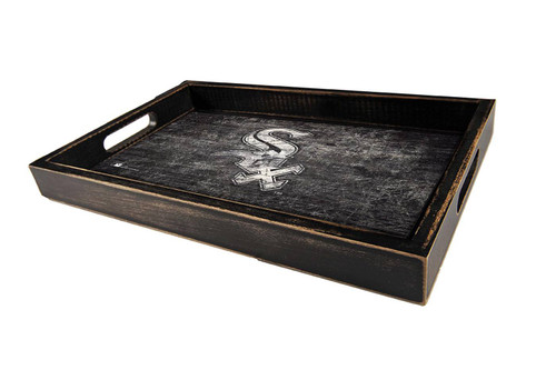 Chicago White Sox Distressed Team Color Tray