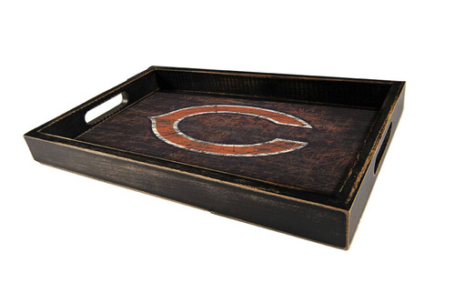 Chicago Bears Distressed Team Color Tray