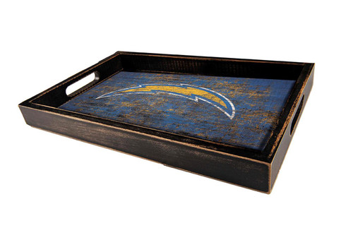Los Angeles Chargers Distressed Team Color Tray
