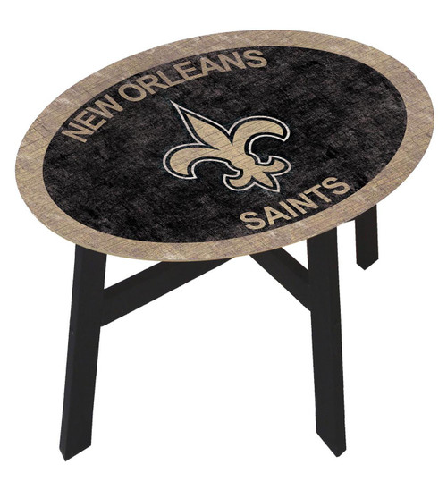 New Orleans Saints Team Color Side Table