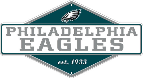 Philadelphia Eagles Diamond Panel Metal Sign