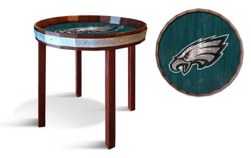 Philadelphia Eagles 24" Barrel Top Side Table