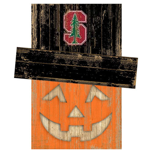 Stanford Cardinal Pumpkin Head Sign