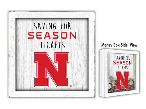 Nebraska Cornhuskers Saving for Tickets Money Box