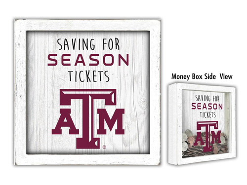 Texas A&M Aggies Saving for Tickets Money Box