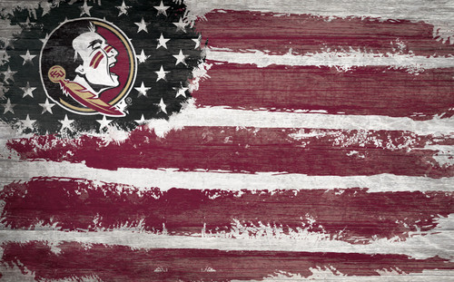 Florida State Seminoles 11" x 19" Flag Wall Art