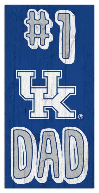 Kentucky Wildcats 6" x 12" #1 Dad Sign