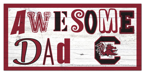 South Carolina Gamecocks 6" x 12" Awesome Dad Sign