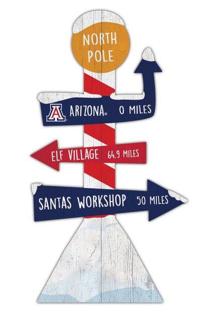 Arizona Wildcats North Pole Yard Stake