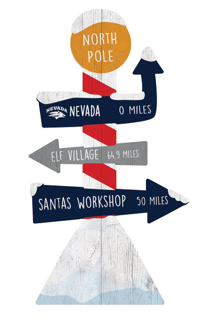 Nevada Wolf Pack North Pole Yard Stake