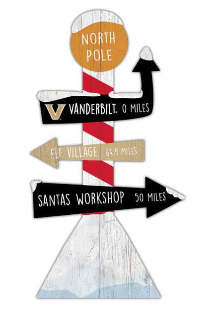 Vanderbilt Commodores North Pole Yard Stake