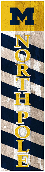 Michigan Wolverines 48" North Pole Leaner