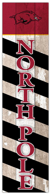 Arkansas Razorbacks 24" North Pole Leaner