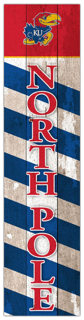 Kansas Jayhawks 24" North Pole Leaner