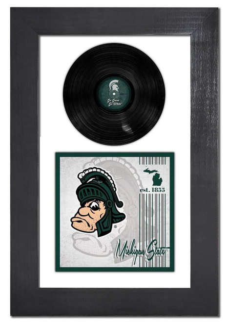 Michigan State Spartans 3-Piece Classic Album & Vinyl Framed Wall Art