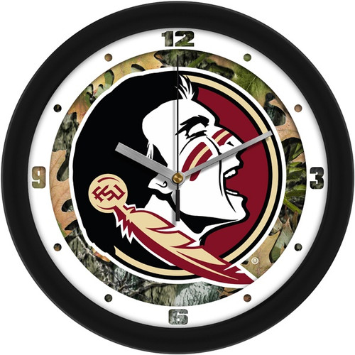 Florida State Seminoles Camo Wall Clock