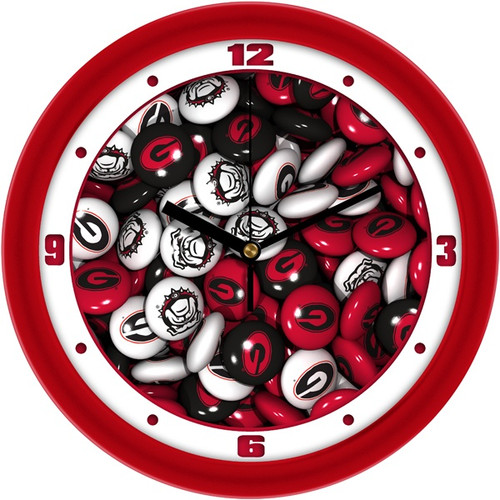 Georgia Bulldogs Candy Wall Clock